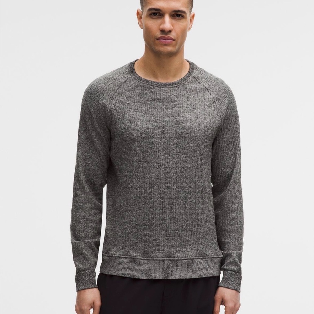 Lululemon Engineered Warmth Long Sleeve Crew Mens Merino Wool Blend Sweater